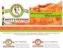 Tablet Screenshot of pattyspeppers.com